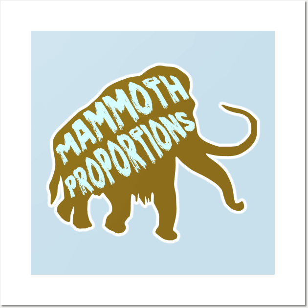 Woolly Mammoth Proportions Ice Age Elephant Mastadon Wall Art by Grassroots Green